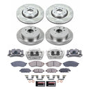 PowerStop OE Stock Replacement Low-Dust Ceramic Brake Pad, Rotor and Caliper Kit