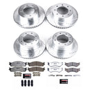 PowerStop Z36 Carbon-Fiber Ceramic Brake Pad with Drilled and Slotted Rotor Kit
