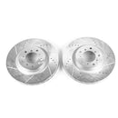 PowerStop Evolution Drilled Slotted Rotors Pair Front For BMW M3