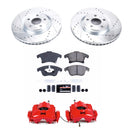 PowerStop Z23 Daily Driver Carbon-Fiber Ceramic Pads Drilled & Slotted Rotor & C