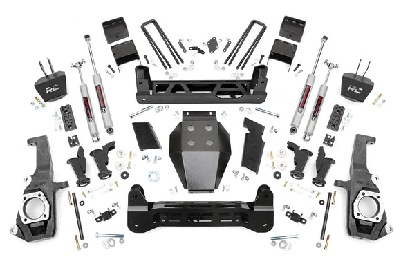 Rough Country 7.5" Lift Kit Torsion Drop For Chevy GMC 2500HD 3500HD 11-19