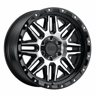 20x9 Black Rhino Alamo Gloss Black Machined Face SS Bolts 6x139.7 ET12 Wheel
