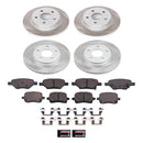 PowerStop Semi-Coated Rotor and Low-Dust Ceramic Brake Pad Kit