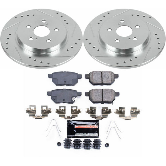 PowerStop Z23 Daily Driver Carbon-Fiber Ceramic Brake Pad and Drilled & Slotted