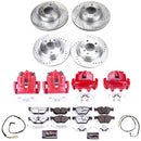 PowerStop Z26 Street Performance Ceramic Brake Pad, Drilled Slotted Rotor, and C