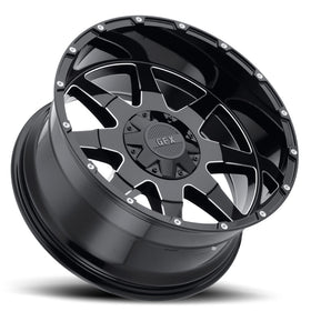 18x9 G-FX TR-12 Gloss Black Milled 6x135/139.7 ET12 wheel/rim - 0