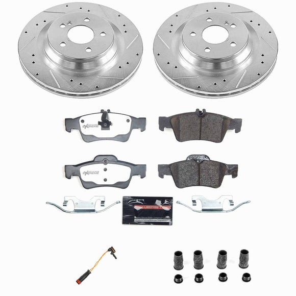 Z26 Street Performance Ceramic Brake Pad and Drilled & Slotted Rotor Kit
