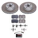 PowerStop Semi-Coated Rotor and Low-Dust Ceramic Brake Pad Kit