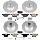PowerStop Genuine Geomet Coated Rotor and Carbon-Fiber Ceramic Brake Pad Kit