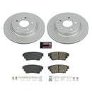 PowerStop Genuine Geomet Coated Rotor and Low-Dust Ceramic Brake Pad Kit