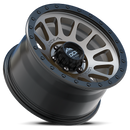 17x9 Lock Off-Road Yosemite Matte Gray Black Ring 5x127 5x5 ET0 Wheel Rim