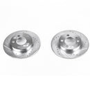 PowerStop Evolution Drilled Slotted Rotors Pair Rear For Audi TT Quattro