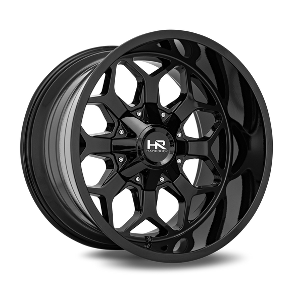 22x10 Hardrock Indestructible Gloss Black 5x127/139.7 ET-25 wheel/rim