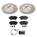 PowerStop Semi-Coated Rotor and Low-Dust Ceramic Brake Pad Kit