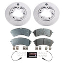 PowerStop Genuine Geomet Coated Rotor and Low-Dust Ceramic Brake Pad Kit