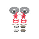 PowerStop Z26 Street Performance Ceramic Brake Pad, Drilled Slotted Rotor, and C