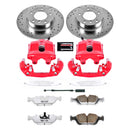 PowerStop Z26 Street Performance Ceramic Brake Pad, Drilled Slotted Rotor, and C