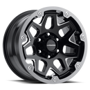 18x9 Vision 416 Se7en Gloss Black Milled Spoke Wheel 5x114.3 ET12 CB83-1