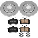 PowerStop Genuine Geomet Coated Rotor and Carbon-Fiber Ceramic Brake Pad Kit