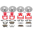 PowerStop Z26 Street Performance Ceramic Brake Pad, Drilled Slotted Rotor, and C