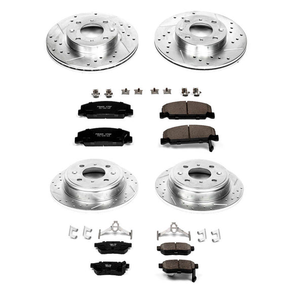 PowerStop Z23 Daily Driver Carbon-Fiber Ceramic Brake Pad and Drilled & Slotted