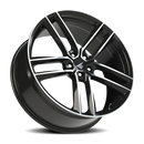 22x9 Vision 475 Clutch Gloss Black - Machined Wheel 5x120 ET35 CB72.6