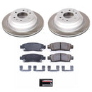 PowerStop Semi-Coated Rotor and Low-Dust Ceramic Brake Pad Kit