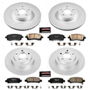 PowerStop Genuine Geomet Coated Rotor and Low-Dust Ceramic Brake Pad Kit