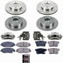 PowerStop OE Stock Replacement Low-Dust Ceramic Brake Pad, Rotor and Caliper Kit