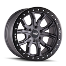 DIRTY LIFE DT-1 9303 MATTE GUNMETAL/BLACK SIMULATED RING 17X9 5-127 -38MM 78.1MM