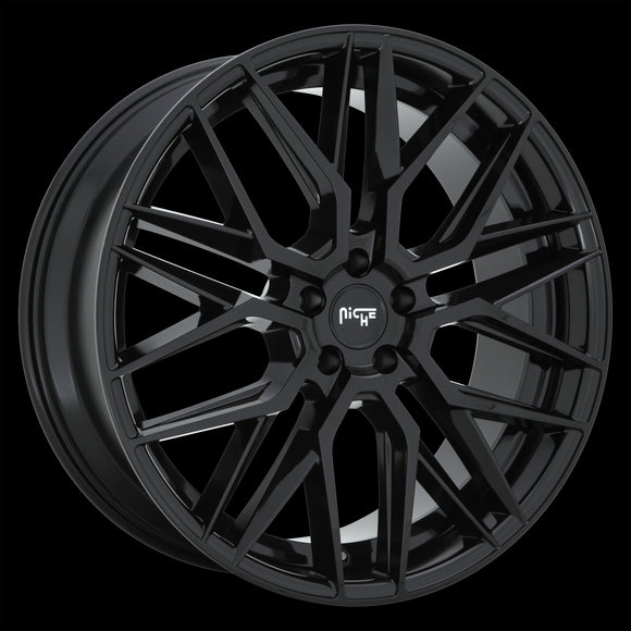 9x20 Niche Wheels M224 Gamma Gloss Black Wheel 5x114.3 ET35 CB72.56