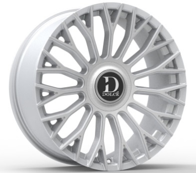 22x10.5 Dolce ROMA Glossy Sliver Brush Face Wheel 5x108 ET40 CB73.1