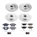 PowerStop Genuine Geomet Coated Rotor and Low-Dust Ceramic Brake Pad Kit