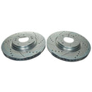PowerStop Evolution Drilled Slotted Rotors Pair Front For Hyundai Sonata