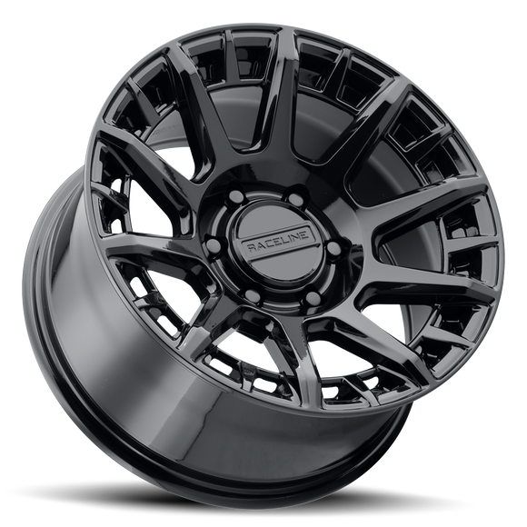 17x8.5 Raceline 964GB Vector Gloss Black 5x150 ET0 CB110.5 Wheel