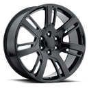 22x9 Replica Escalade Platinum Gloss Black 6x139.7 ET31 wheel/rim-1