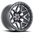 20x10 Vortek VRT-603 Atheno Matte Titanium 6x135 ET-24 CB106.1 Wheel