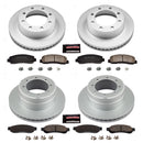 PowerStop Genuine Geomet Coated Rotor and Low-Dust Ceramic Brake Pad Kit