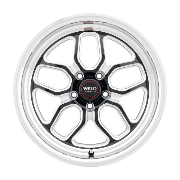 15x10 WELD Performance Laguna Drag Gloss Black Milled 5x120 ET45 Wheel Rim