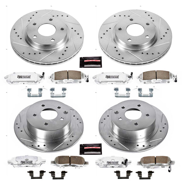 PowerStop Z26 Street Performance Ceramic Brake Pad and Drilled & Slotted Rotor K