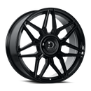22x9.5 Dolce VERONA Glossy Black Wheel 6x135 ET35 CB106.2