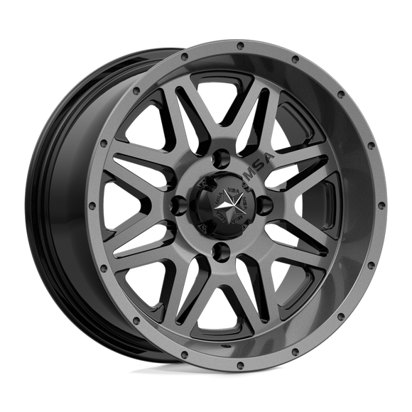 14X7 MSA OFFROAD Vibe Gray Wheel/Rim 4X110 ET0 4-110 14-7 M26-04710