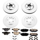 PowerStop Genuine Geomet Coated Rotor and Low-Dust Ceramic Brake Pad Kit