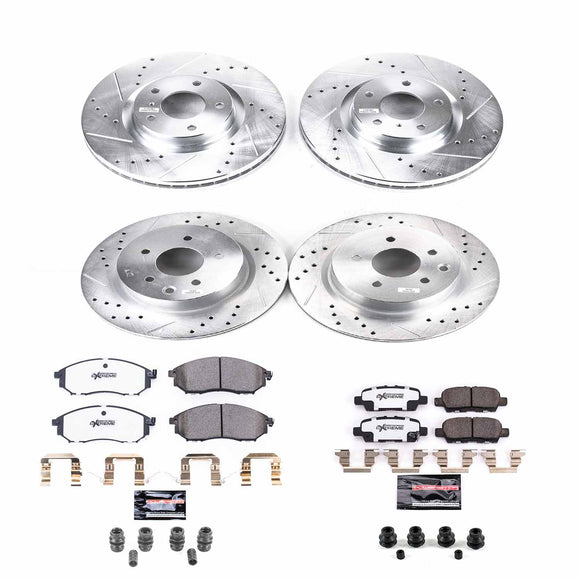 PowerStop Z26 Street Performance Ceramic Brake Pad and Drilled & Slotted Rotor K
