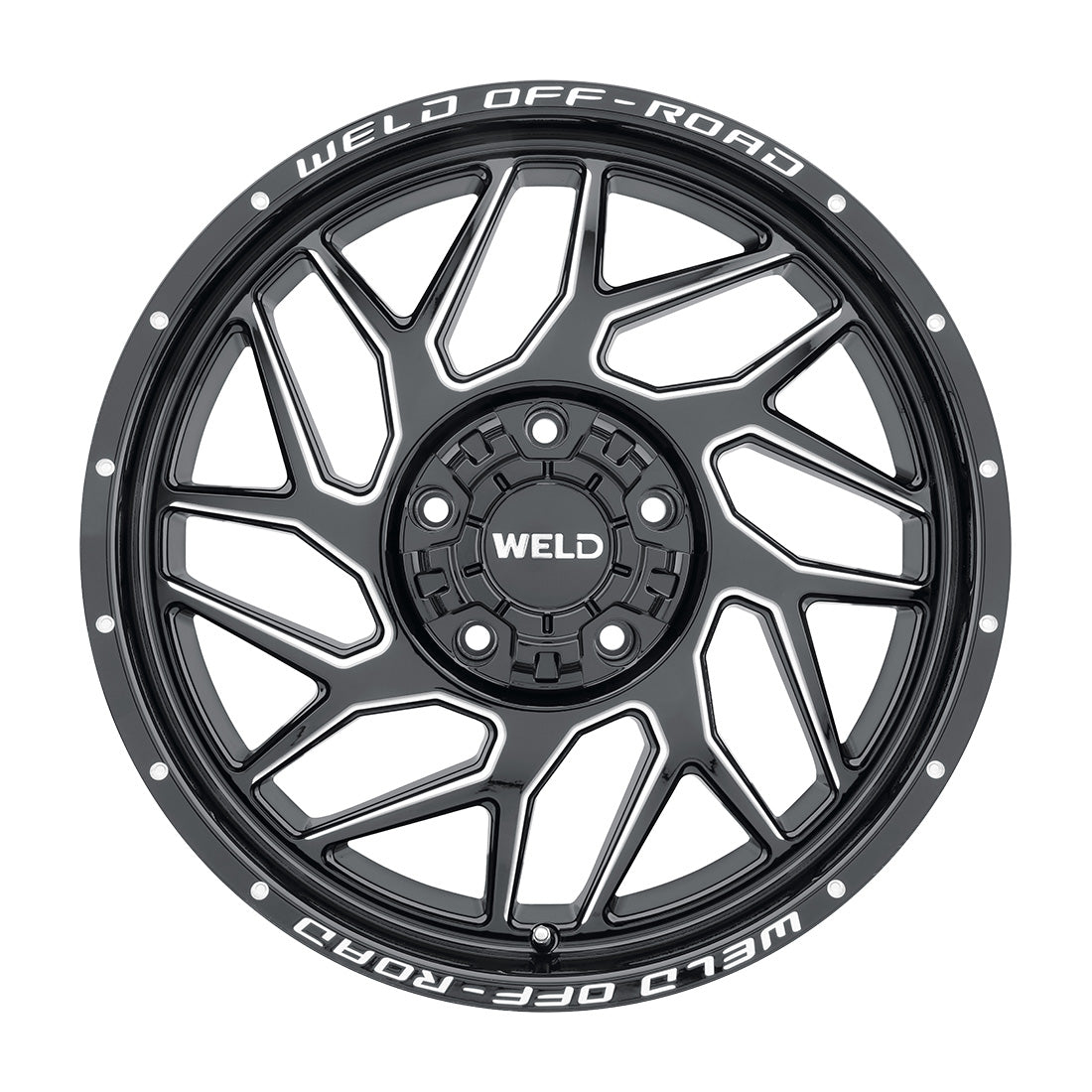 20x10 WELD Off-Road Fulcrum Black Mill 5x139.7 5x150 5x5.5 ET13 Wheel Rim