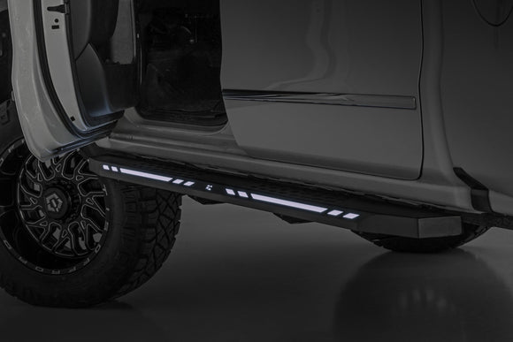 Rough Country AC2 Running Boards Amber White for 07-18 Chevy GMC 1500 Crew Cab