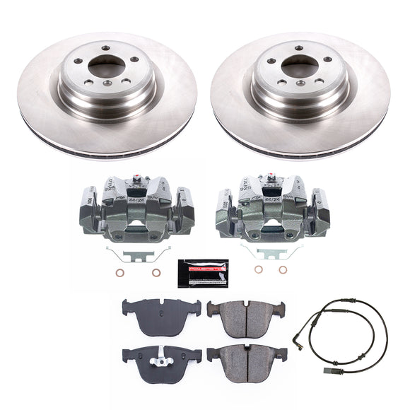 PowerStop OE Stock Replacement Low-Dust Ceramic Brake Pad, Rotor and Caliper Kit