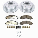 PowerStop Z36 Carbon-Fiber Ceramic Brake Pad with Drilled and Slotted Rotor Kit