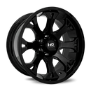 24x14 Hardrock BloodShot Xposed Gloss Black 5x127 ET-76 wheel/rim-2