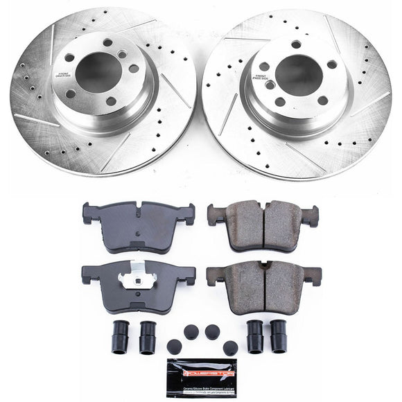 PowerStop Z23 Daily Driver Carbon-Fiber Ceramic Brake Pad and Drilled & Slotted